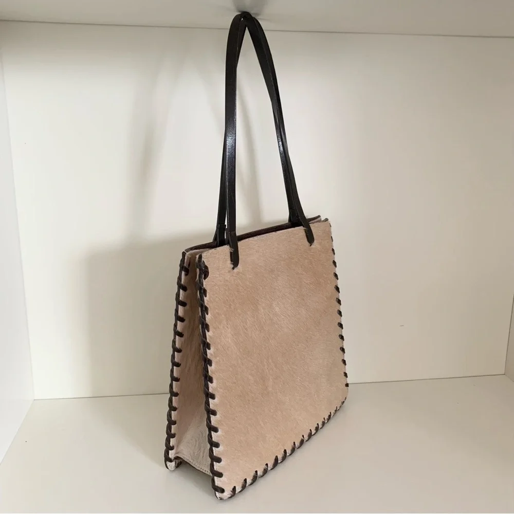 Vintage Horse hide time postmodern purse